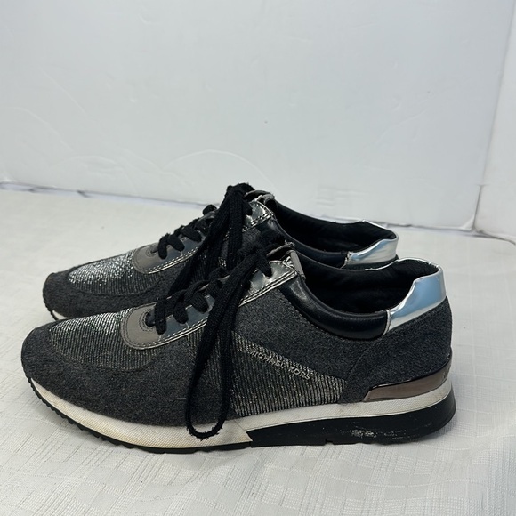 MICHAEL Michael Kors Allie Trainer Sneakers, Charcoal Flannel size 9.5 - Picture 4 of 10